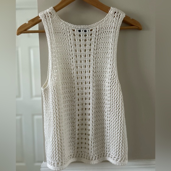 Topshop | White Knit Tank - Picture 2 of 5
